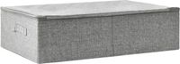 vidaXL Opbergbox 70x40x18 cm stof grijs