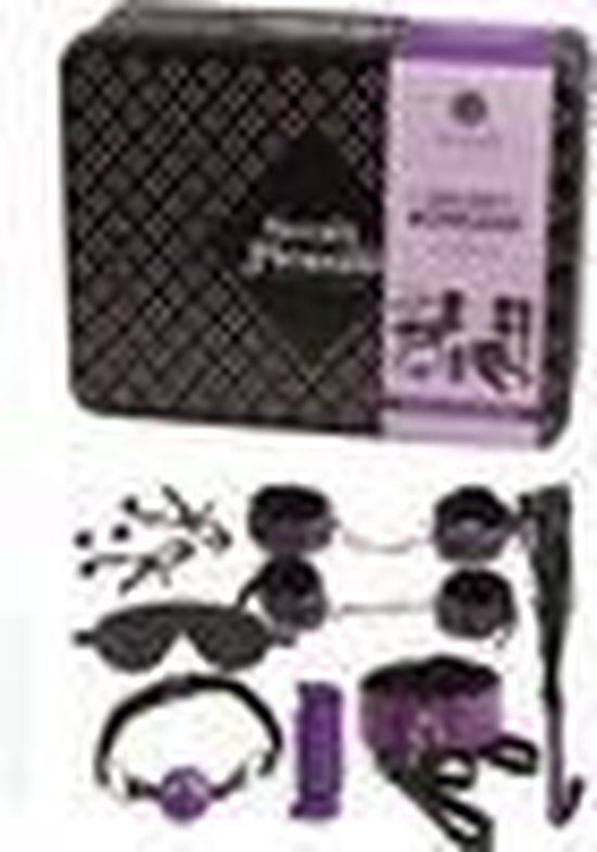 Secret Play Bondage Kit - Paars - 10-delig