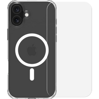 BlueBuilt Protective Back Cover met MagSafe iPhone 16 Plus + Screenprotector Glas