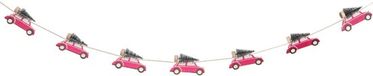 Ginger Ray Houten Auto met Kerstboom Slinger - 1.5 meter
