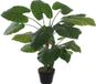 Mica Decorations Groene Colocasia Taro kunstplant 90 cm in zwarte plastic pot