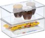 Unyqoos® Set van 2 opbergdozen met deksel voor de koelkast