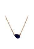 Gaya Rose Gold Navy Fantasiehanger Minimalistische Ketting Koper 42 cm Vrouwen