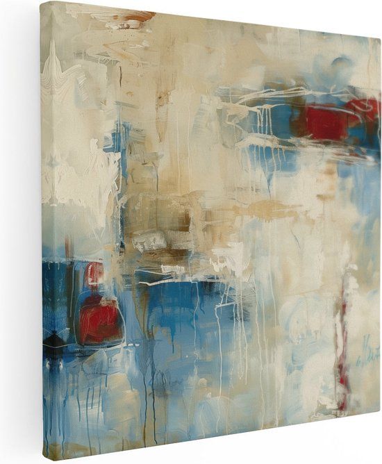 Artaza Canvas Schilderij Abstract Kunstwerk 70x70 - Wanddecoratie