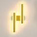 Comely LED Muurlamp Binnen, 32W 3600LM Moderne Muurlamp Goud 3000K Warm Wit, LED Muurverlichting voor Slaapkamer Woonkamer Trap Gang