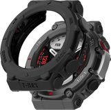 Strap-it Siliconen case - zwart bescherm hoesje geschikt voor Amazfit T-Rex 2