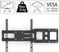 Support mural TV sans marque noir 32-65 pouces VESA 400x400mm