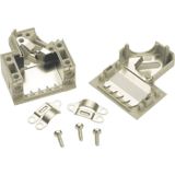 Harting 09 67 015 0573 D-sub behuizing Aantal polen: 15 Kunststof 45 ° Grijs 1 stuk(s)