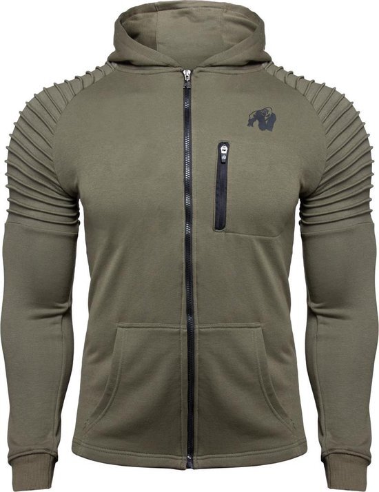 Gorilla Wear Delta Hoodie - Army Green - 4XL