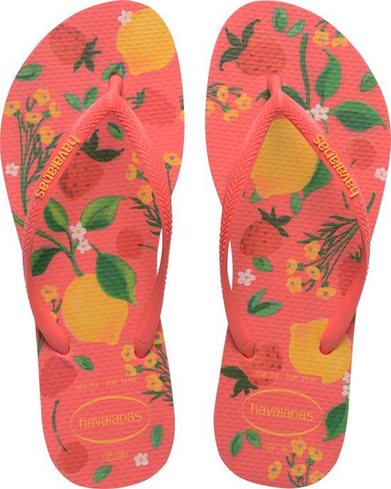 Havaianas HAV. SLIM SUMMER BLISS TROPICAL CORAL Dames Slippers - tropical coral