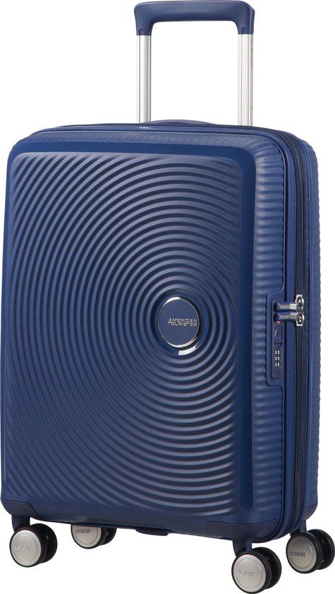 American Tourister Soundbox Spinner 55cm - Midnight Navy - Hand Luggage