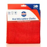 Nilco Microvezeldoeken rood, 5 stuks
