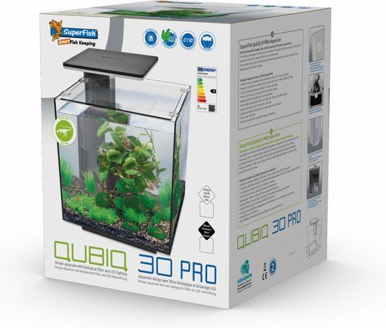 Superfish Qubiq 30 Pro Zwart aquarium - 30 L