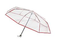 Au air de temps NEYRAT539 opvouwbare paraplu, 30 cm, transparant/rood