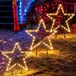 SALCAR 90 cm 240 LED ster set van 6 warmwitte kerstverlichting