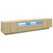 VidaXL TV-Lowboard mit LED-Beleuchtung, Sonoma-Eiche, 200x35x40 cm