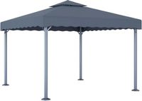 vidaXL Prieel 300x300 cm Aluminium Antraciet