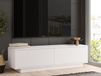 Meuble TV-HiFi FONNA 2 portes battantes blanc