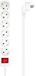 AISENS Stopcontactenstrip 6 Tomas met Interruptor Wit