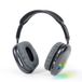Gembird BHP-LED-02-BK Headset Draadloos Hoofdband Oproepen/muziek Bluetooth Zwart, Grijs