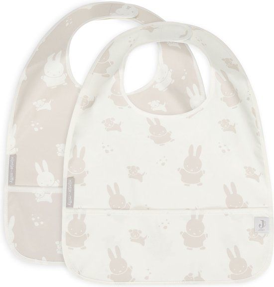 Jollein Slab Waterproof Miffy&Snuffy - Nougat - 2 Stuks