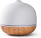 Merkloos Aroma Diffuser Ceramic 500ml Premium Ultrasone Luchtbevochtiger met Timer Instelling & 10-kleuren LED - BPA-Free Wit voor Slaapkamer Woonkamer