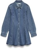 VERO MODA VMJESSIE LS SHORT DENIM DRESS NOOS Dames Mini jurken M Katoen Polyester Medium Blue Denim