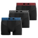 FREEGUN Boxer Fgakt/1/Bm/Pk3 Boxershorts voor heren (3 stuks), zwart.