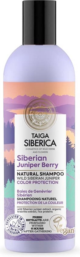 Natura Siberica Taiga Siberica Siberian Juniper Berry vegan shampoo voor gekleurd haar met Siberian Juniper Berry Colour Protection 270ml