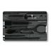 Victorinox Taschenmesser Swiss Card Classic (10 Funktionen, Schere, Stecknadel, Kugelschreiber) schwarz transparent