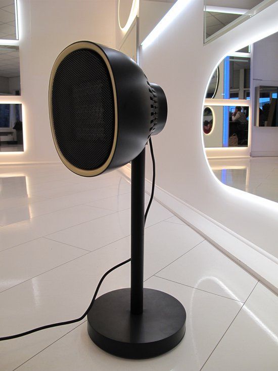 Designspiegels.nl Design Infrarood Heater - 1500W - Roterende kop - Zwart/Oranje