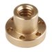 RS PRO Spindelmoer rond, met flens, 18mm, buitenØ: 48mm, lengte: 35mm