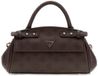 GUESS Diana Mini Top Handle Flap Schoudertas Chocolate Logo Donkerbruin
