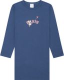 Schiesser Nachthemd Langarm - Nachtkleding 1 nachthemd voor meisjes, Jeansblauw 181820