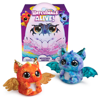 Spin Master Hatchimals Alive - Mystery Hatch Draggle - Interactief verrassingsspeelgoed in een ei met mist, lichtjes en geluiden