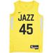 Maillot NBA Utajaz Yellow Strike Donovan Mitchell #45 Dri-fit Swingman