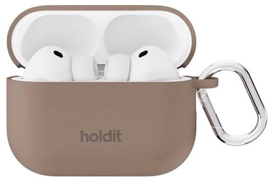 Holdit Solid Silicone Case voor de Apple AirPods Pro 3 - Mocha Brown