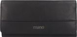 mano Don Romeo Portemonnee RFID Leer 18 cm - Dames - Horizontaal - Zwart