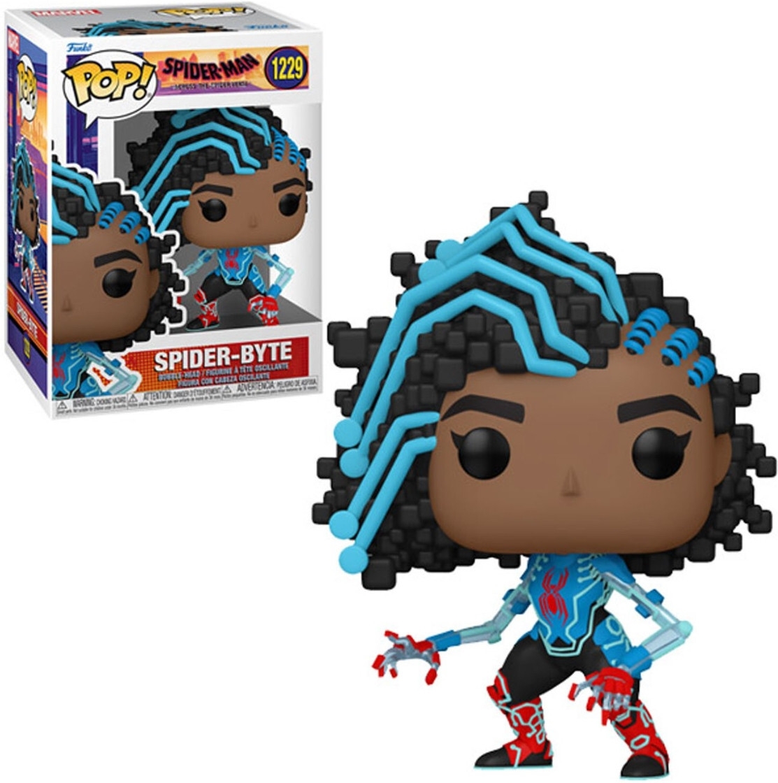 Funko spider-man: across the spider-verse pop vinyl: spider-byte