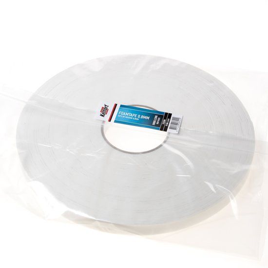 Kelfort Foam tape dubbelzijdig 0.8mm x 19mm x 66 meter