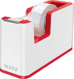 Leitz WOW Plakbandhouder - Rood/Wit - Inclusief 1 Rol Plakband