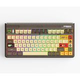 Iqunix OG80 Happy Ape Clavier mécanique sans fil (Noir, QWERTY américain, 80% TKL, RVB, échangeable à chaud, PBT, 2,4 GHz/Bluetooth 5.1/USB-C)
