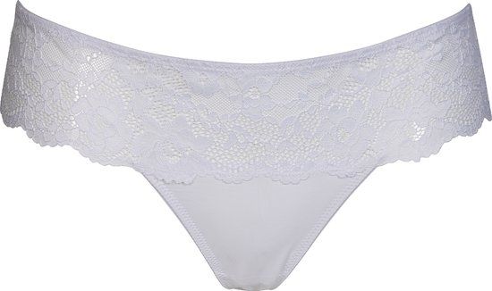 After Eden Recycle Dames Kanten String - Wit - Maat L