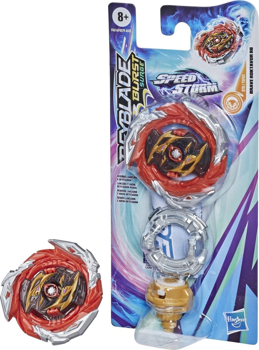 beyblade Burst Surge Speedstorm Brave Roktavor R6 Single Pack