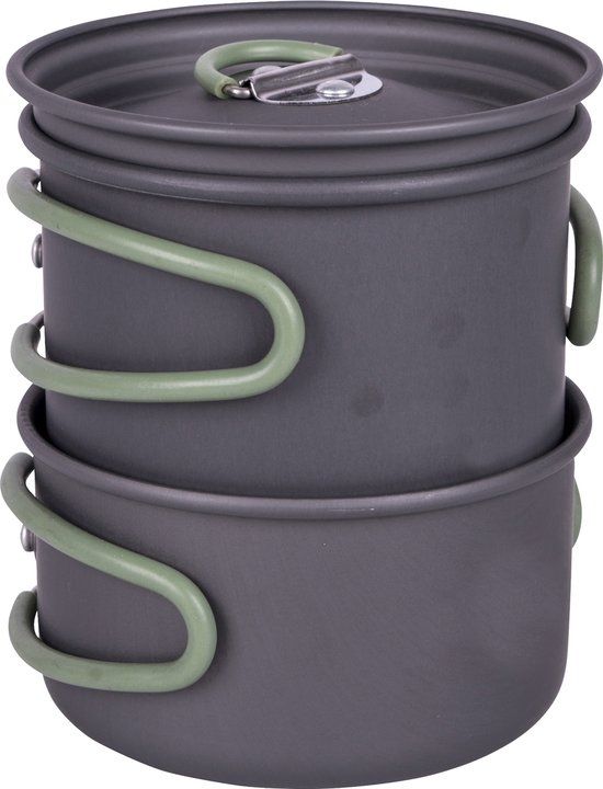 Bo-Camp Explorer Pannenset - 2-delig - Hard Anodized - Antraciet