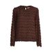 Ruby Ruby blousetop met structuur bruin