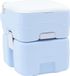 Toilet de camping bleu clair et blanc 41,5 x 36,5 x 42 cm Polyéthylène