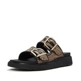 Fitflop Gen-FF Gen-FF gespsandalen van bedrukt leer