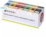 HENDI Set herbruikbare voedselveiligheidsstickers met dispenser – 7 rollen voor elke dag van de week 25x25 mm 7000 stuks