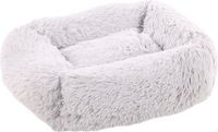 Rechthoekige Flamingo Krems Rechthoekige Hond- en Kattenmand Lichtgrijs 50x40x15cm